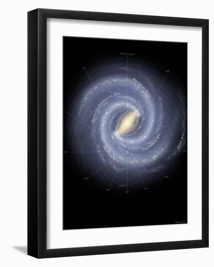 Milky Way Galaxy-Stocktrek Images-Framed Photographic Print