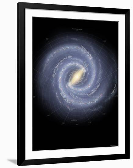 Milky Way Galaxy-Stocktrek Images-Framed Photographic Print