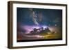 Milky Way Monsoon Print-Darren White Photography-Framed Giclee Print