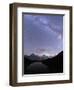 Milky Way over Bachalpsee lake on a summer night, Grindelwald, Jungfrau Region, Bernese Oberland-Roberto Moiola-Framed Photographic Print
