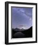 Milky Way over Bachalpsee lake on a summer night, Grindelwald, Jungfrau Region, Bernese Oberland-Roberto Moiola-Framed Photographic Print