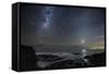 Milky Way Over Cape Schanck, Australia-Alex Cherney-Framed Stretched Canvas