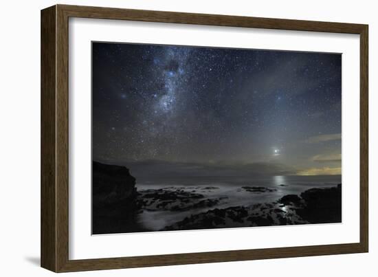 Milky Way Over Cape Schanck, Australia-Alex Cherney-Framed Photographic Print