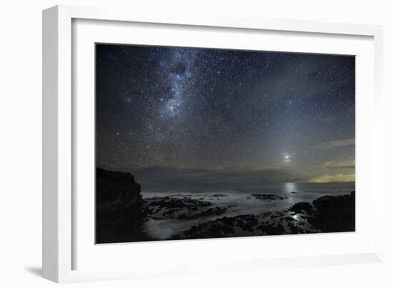 Milky Way Over Cape Schanck, Australia-Alex Cherney-Framed Photographic Print