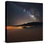 Milky Way over Mesquite Dunes-Darren White Photography-Stretched Canvas