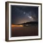 Milky Way over Mesquite Dunes-Darren White Photography-Framed Giclee Print