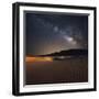 Milky Way over Mesquite Dunes-Darren White Photography-Framed Giclee Print