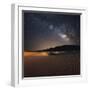 Milky Way over Mesquite Dunes-Darren White Photography-Framed Giclee Print