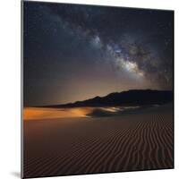 Milky Way over Mesquite Dunes-Darren White Photography-Mounted Giclee Print