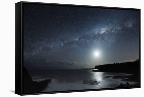 Milky Way Over Mornington Peninsula-Alex Cherney-Framed Stretched Canvas