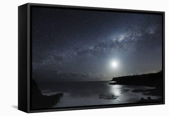 Milky Way Over Mornington Peninsula-Alex Cherney-Framed Stretched Canvas