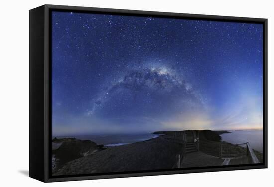 Milky Way Over Phillip Island, Australia-Alex Cherney-Framed Stretched Canvas