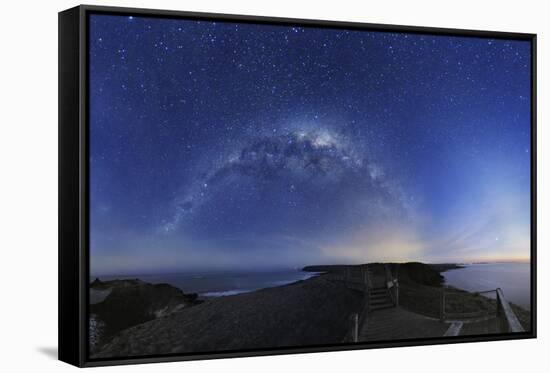 Milky Way Over Phillip Island, Australia-Alex Cherney-Framed Stretched Canvas