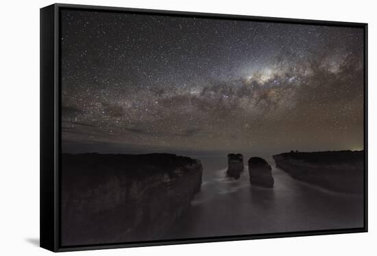 Milky Way Over Shipwreck Coast-Alex Cherney-Framed Stretched Canvas