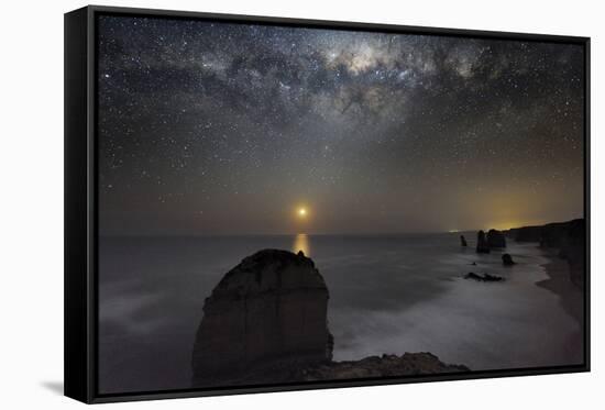 Milky Way Over Shipwreck Coast-Alex Cherney-Framed Stretched Canvas