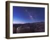 Milky Way Over the Needle Rock Formations of Bryce Canyon, Utah-Stocktrek Images-Framed Photographic Print