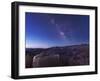 Milky Way Over the Needle Rock Formations of Bryce Canyon, Utah-Stocktrek Images-Framed Photographic Print