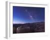 Milky Way Over the Needle Rock Formations of Bryce Canyon, Utah-Stocktrek Images-Framed Photographic Print