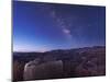 Milky Way Over the Needle Rock Formations of Bryce Canyon, Utah-Stocktrek Images-Mounted Photographic Print