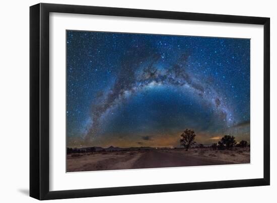 Milky Way Reflected over the Atacama Desert-Giulio Ercolani-Framed Premium Photographic Print