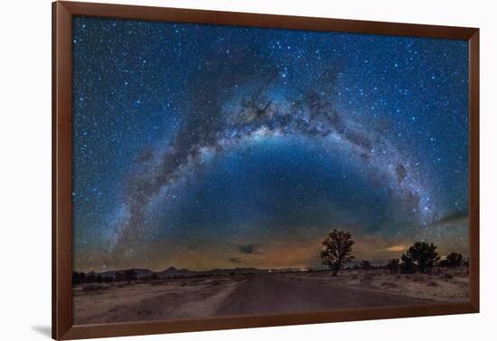 Milky Way Reflected over the Atacama Desert-Giulio Ercolani-Framed Photographic Print