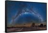 Milky Way Reflected over the Atacama Desert-Giulio Ercolani-Framed Stretched Canvas