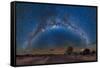Milky Way Reflected over the Atacama Desert-Giulio Ercolani-Framed Stretched Canvas