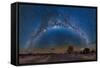 Milky Way Reflected over the Atacama Desert-Giulio Ercolani-Framed Stretched Canvas