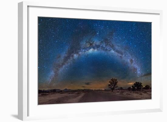 Milky Way Reflected over the Atacama Desert-Giulio Ercolani-Framed Photographic Print