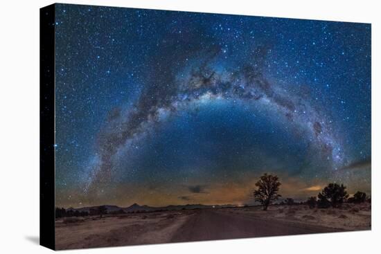 Milky Way Reflected over the Atacama Desert-Giulio Ercolani-Stretched Canvas