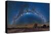 Milky Way Reflected over the Atacama Desert-Giulio Ercolani-Stretched Canvas