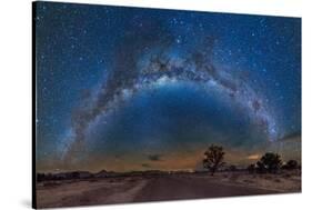 Milky Way Reflected over the Atacama Desert-Giulio Ercolani-Stretched Canvas