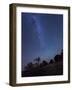 Milky Way Rises Over a Hill of Brush And Cacti, Kenton, Okalhoma-Stocktrek Images-Framed Photographic Print