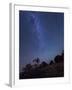 Milky Way Rises Over a Hill of Brush And Cacti, Kenton, Okalhoma-Stocktrek Images-Framed Photographic Print