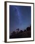 Milky Way Rises Over a Hill of Brush And Cacti, Kenton, Okalhoma-Stocktrek Images-Framed Photographic Print