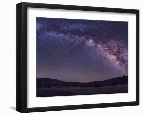 Milky Way Rises the McDonald Observatory Near Fort Davis, Texas-Stocktrek Images-Framed Photographic Print