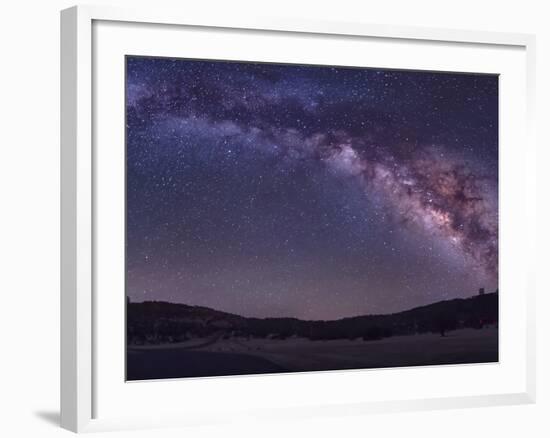 Milky Way Rises the McDonald Observatory Near Fort Davis, Texas-Stocktrek Images-Framed Photographic Print