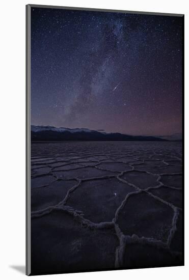 Milky Way with Meteor-April Xie-Mounted Photographic Print