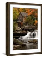 Mill and Fall Colors-Lantern Press-Framed Art Print