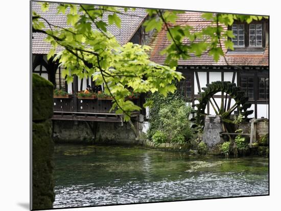 Mill at Blautopf, Blaubeuren, Swabian Mountains, Baden-Wurttemberg, Germany, Europe-Hans Peter Merten-Mounted Photographic Print