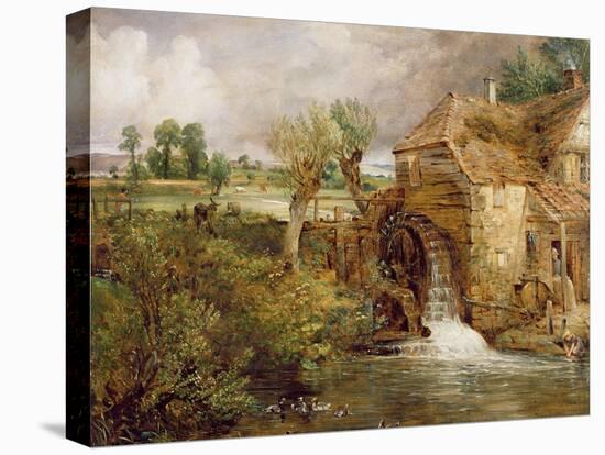 Mill at Gillingham, Dorset, 1825-26-John Constable-Stretched Canvas