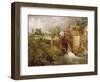 Mill at Gillingham, Dorset, 1825-26-John Constable-Framed Giclee Print