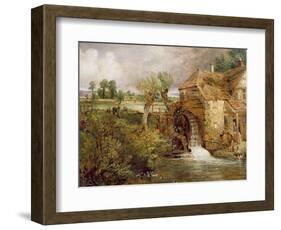 Mill at Gillingham, Dorset, 1825-26-John Constable-Framed Giclee Print