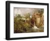 Mill at Gillingham, Dorset, 1825-26-John Constable-Framed Giclee Print