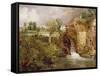 Mill at Gillingham, Dorset, 1825-26-John Constable-Framed Stretched Canvas