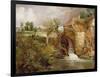 Mill at Gillingham, Dorset, 1825-26-John Constable-Framed Giclee Print