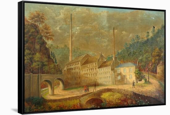 Mill Buildings-null-Framed Stretched Canvas