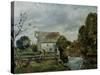 Mill by the River Stour, c.1820-John Constable-Stretched Canvas