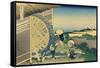 Mill Facing Mount Fuji-Katsushika Hokusai-Framed Stretched Canvas