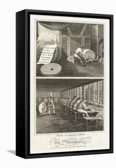 Mill for Grinding Files and File Manufactory-null-Framed Stretched Canvas